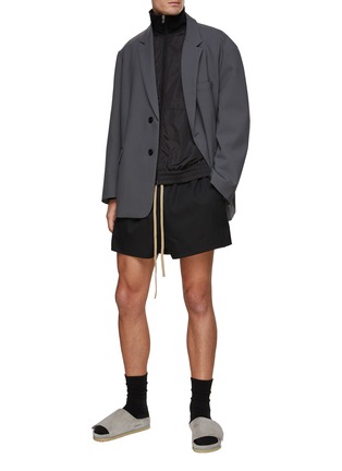 Figure View - Click To Enlarge - FEAR OF GOD - ‘Eternal’ Logo Tag Drawstring Shorts