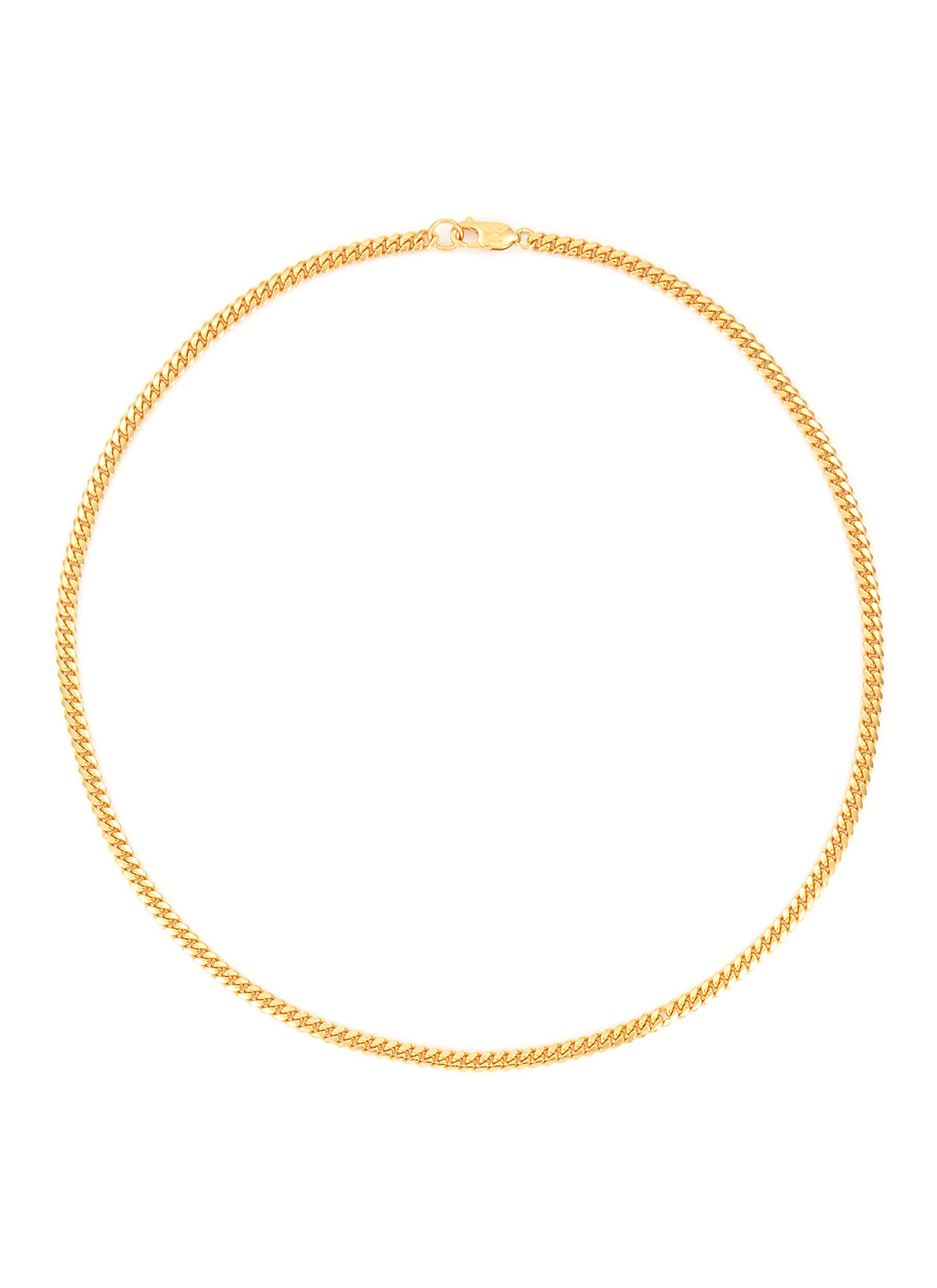 MISSOMA GOLD-TONED METAL ROUND CURB NECKLACE