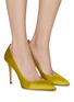 Figure View - Click To Enlarge - SJP BY SARAH JESSICA PARKER - ‘Fawn’ 100 Satin Point Toe Pumps