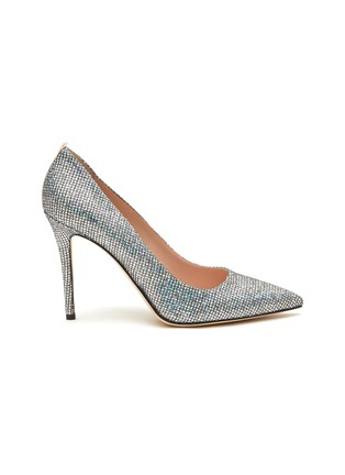 Main View - Click To Enlarge - SJP BY SARAH JESSICA PARKER - ‘Fawn’ 100 Glittered Mesh Point Toe Pumps