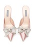 SJP BY SARAH JESSICA PARKER - ‘Paley’ 70 Crystal-Embellished Bow Satin Heeled Mules