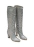Detail View - Click To Enlarge - SJP BY SARAH JESSICA PARKER - ‘Studio’ 75 Glittered Mesh Tall Boots