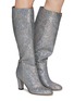 Figure View - Click To Enlarge - SJP BY SARAH JESSICA PARKER - ‘Studio’ 75 Glittered Mesh Tall Boots