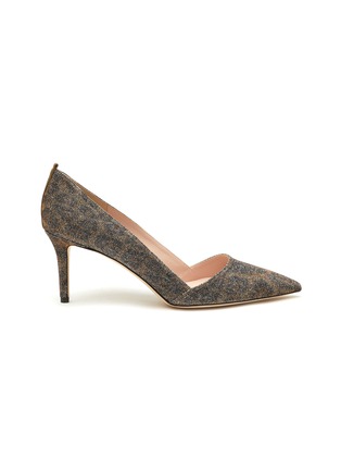 Main View - Click To Enlarge - SJP BY SARAH JESSICA PARKER - ‘Rampling’ 70 Glittered Leopard Pattern Point Toe Pumps