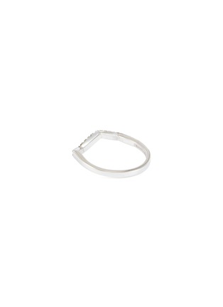 Figure View - Click To Enlarge - KAVANT & SHARART - ‘Origami’ Ziggy Micro Tsavorite Garnet 18K White Gold Ring