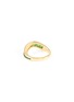 Figure View - Click To Enlarge - KAVANT & SHARART - ‘Talay’ Baguette Cut Tsavorite 18K Gold Wave Ring