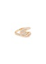 KAVANT & SHARART - ‘Talay’ Diamond 18K Rose Gold Mini Wave Ring