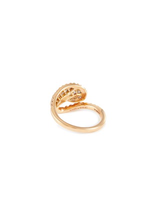 Figure View - Click To Enlarge - KAVANT & SHARART - ‘Talay’ Diamond 18K Rose Gold Mini Wave Ring