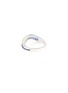 Figure View - Click To Enlarge - KAVANT & SHARART - ‘Talay’ Baguette Cut Sapphire 18K White Gold Wave Ring
