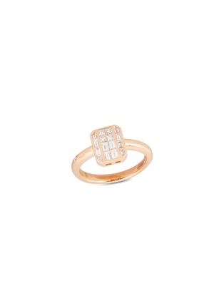 Main View - Click To Enlarge - KAVANT & SHARART - ‘GeoArt’ Diamond 18K Rose Gold Ring