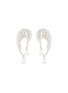 Main View - Click To Enlarge - KAVANT & SHARART - ‘Talay Wave’ Diamond 18K White Gold Earrings