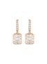 Main View - Click To Enlarge - KAVANT & SHARART - ‘GeoArt’ Diamond 18K Rose Gold Drop Earrings