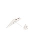Detail View - Click To Enlarge - KAVANT & SHARART - ‘Origami’ Diamond 18K White Gold Earrings