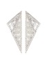 Main View - Click To Enlarge - KAVANT & SHARART - ‘Origami’ Diamond 18K White Gold Earrings