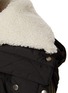  - YVES SALOMON - SHEARLING COLLAR ZIP PRESS-STUD FASTENING TECHNICAL FABRIC QUILTED GILET
