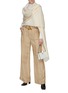 Figure View - Click To Enlarge - KARL DONOGHUE - DOUBLE FELTED CASHMERE SHEARLING COLLAR SHAWL