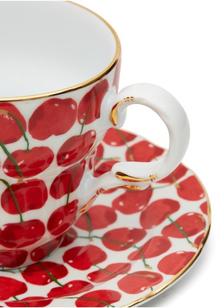 Detail View - Click To Enlarge - LA DOUBLEJ - Big Mama Cherries Avorio Cup and Saucer