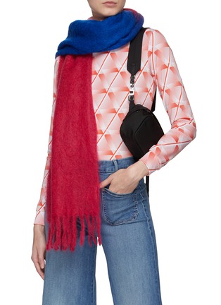 Figure View - Click To Enlarge - GANNI - GRADIENT FRINGED SCARF