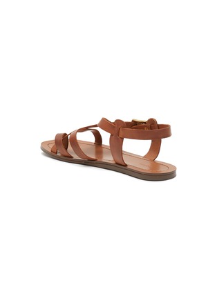  - EQUIL - ‘Athens’ Square Toe Multi Criss-Cross Strap Leather Sandals