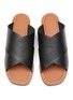 Detail View - Click To Enlarge - EQUIL - ‘Napoli’ Leather Crossed Band Sandals
