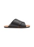 Main View - Click To Enlarge - EQUIL - ‘Napoli’ Leather Crossed Band Sandals