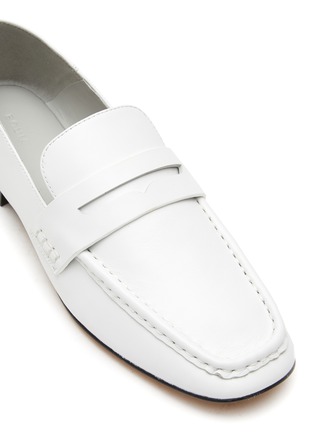 Detail View - Click To Enlarge - EQUIL - ‘LONDON’ SQUARE TOE LEATHER LOAFERS