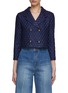 Main View - Click To Enlarge - ST. JOHN - Sequined Tweed Double Breasted Jacket