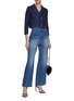 Figure View - Click To Enlarge - ST. JOHN - Sequined Tweed Double Breasted Jacket
