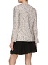 Back View - Click To Enlarge - ST. JOHN - Single Breasted Round Neck Tweed Jacket