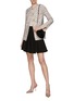 Figure View - Click To Enlarge - ST. JOHN - Single Breasted Round Neck Tweed Jacket