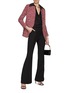 Figure View - Click To Enlarge - ST. JOHN - COLLARLESS BUTTON FRONT TWEED JACKET