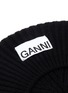 Detail View - Click To Enlarge - GANNI - STRUCTURED RIBBED BERET