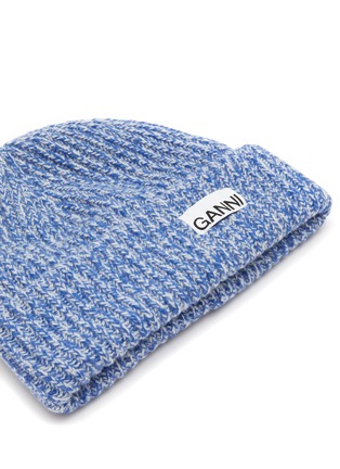 Detail View - Click To Enlarge - GANNI - STRUCTURED RIBBED BEANIE HAT