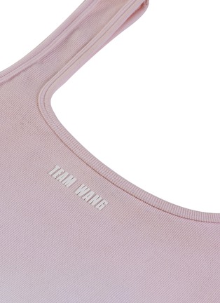Detail View - Click To Enlarge - TEAM WANG DESIGN - Colour Gradient Logo Cropped Tank Top