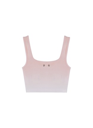 Figure View - Click To Enlarge - TEAM WANG DESIGN - Colour Gradient Logo Cropped Tank Top