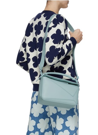Figure View - Click To Enlarge - LOEWE - ‘PUZZLE’ CALF LEATHER SMALL CROSSBODY BAG