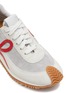 Detail View - Click To Enlarge - LOEWE - ‘FLOW’ LOW TOP SUEDE PANEL MESH LACE UP SNEAKERS