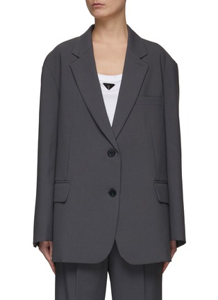 Main View - Click To Enlarge - THE FRANKIE SHOP - ‘Bea’ Drop Shoulder Single Breasted Blazer