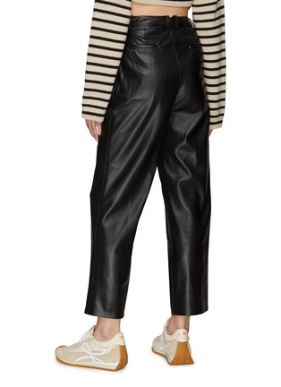 Back View - Click To Enlarge - THE FRANKIE SHOP - ‘PERNILLE’ FAUX LEATHER PANTS