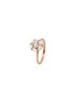 Main View - Click To Enlarge - SELIM MOUZANNAR - ‘SEA FLOWERS’ DIAMOND 18K PINK GOLD ENAMEL RING