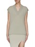 Main View - Click To Enlarge - RICK OWENS  - SLEEVELESS V-NECK KNITTED TOP