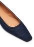 Detail View - Click To Enlarge - TOTEME - SQUARE TOE DENIM BALLET FLATS