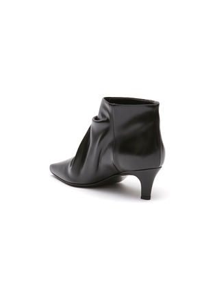  - TOTEME - SLOUCHED EFFECT LEATHER ANKLE BOOTS