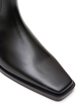 Detail View - Click To Enlarge - TOTEME - SQUARE TOE TALL LEATHER RIDING BOOTS