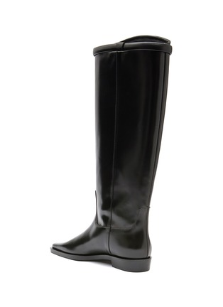  - TOTEME - SQUARE TOE TALL LEATHER RIDING BOOTS