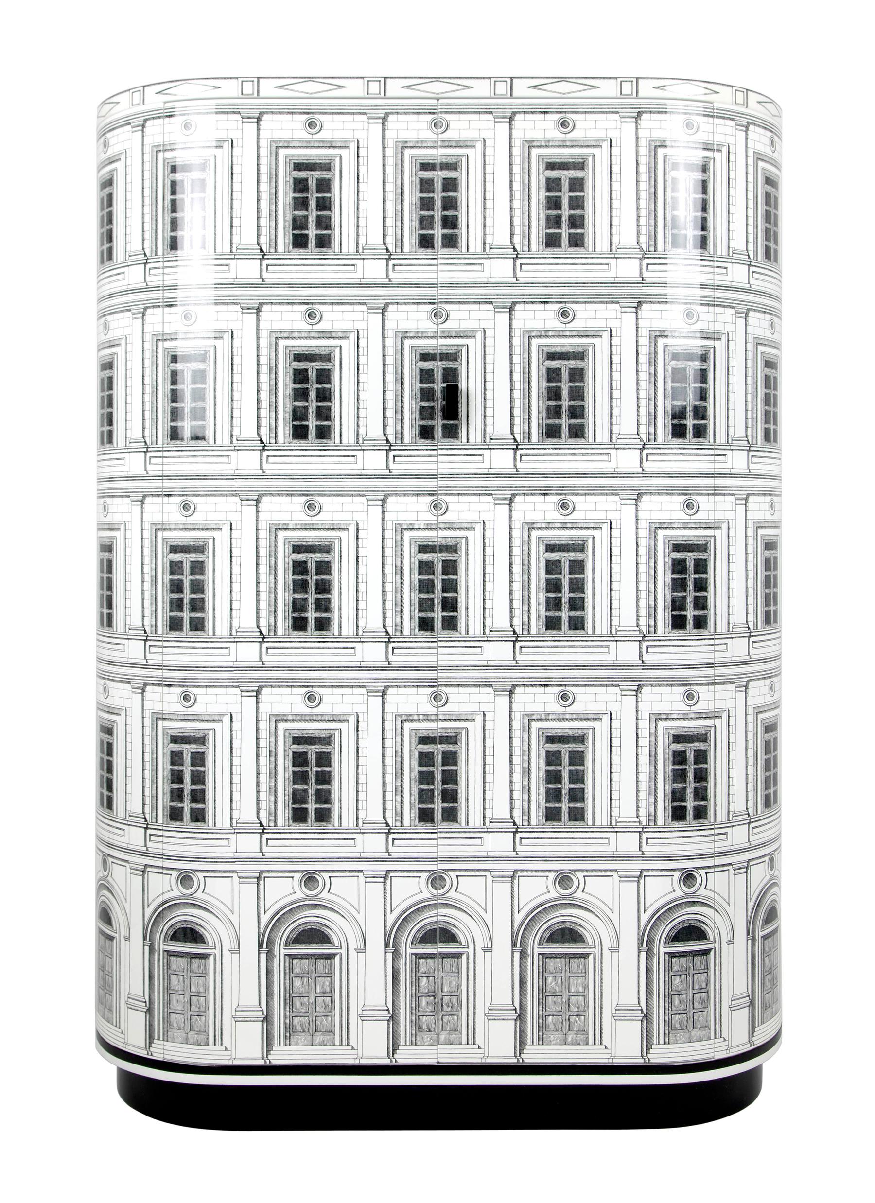 FORNASETTI PALAZZO CURVED CABINET