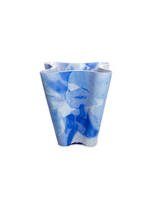 Main View - Click To Enlarge - STORIES OF ITALY - MURANO GLASS BUCKET VASE — BLUE