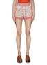 Main View - Click To Enlarge - ALICE & OLIVIA - ‘Tandy’ Floral Print High Waist Shorts