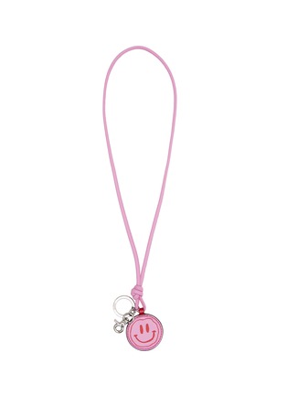 Main View - Click To Enlarge - GANNI - SMILEY FACE KEYCHAIN NECKLACE