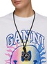Figure View - Click To Enlarge - GANNI - SMILEY FACE KEYCHAIN NECKLACE